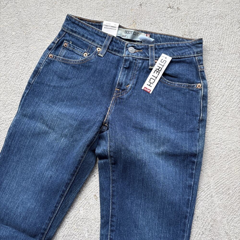 Vintage Levi's Jeans Womens 2 P M Stretch 515 Nouveau Boot Cut Low Rise Petite
